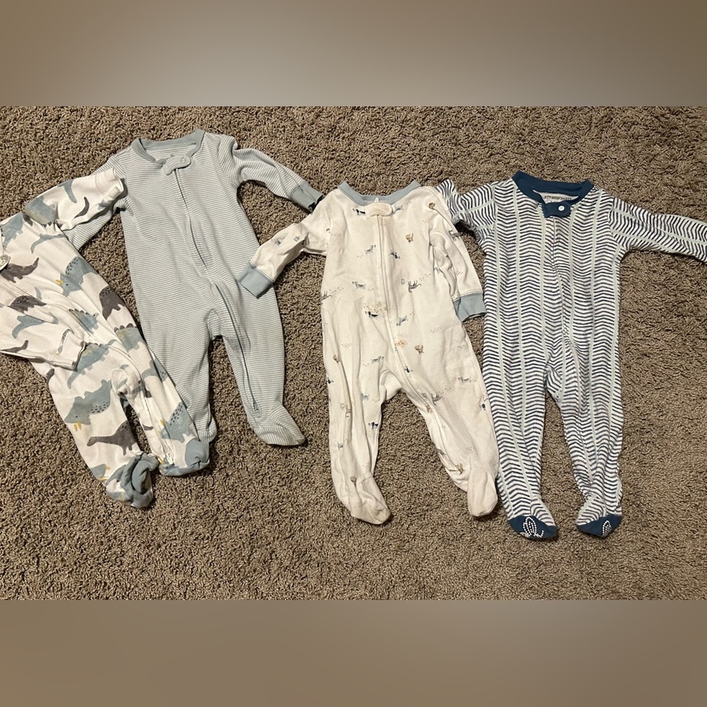 6 month footed sleepers